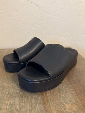 American Eagle Black Platform Sandals Y2k 90s